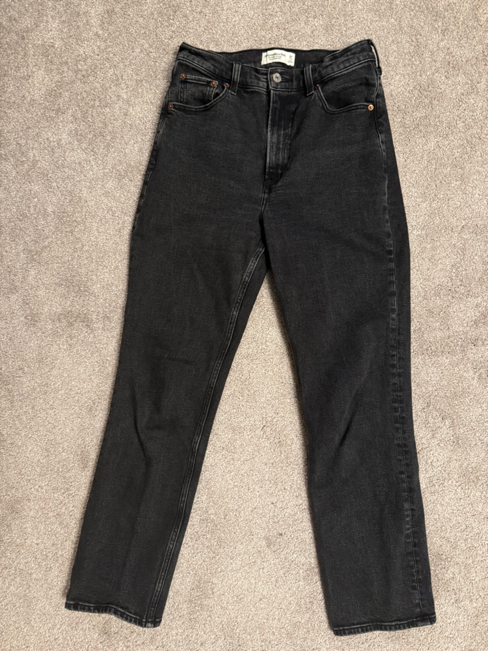 Abercrombie & Fitch Women's Black Ankle Jeans 27L